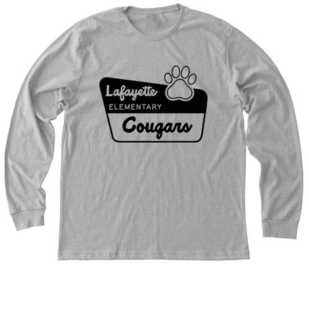 Parks Cougars, a Athletic Heather Premium Long Sleeve Tee