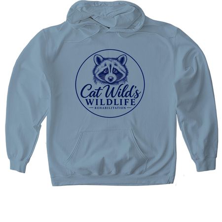 Classic Logo, a Stone Blue Gildan Softstyle Pullover Hoodie