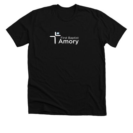 FBC Amory White Logo, a Solid Black Blend Premium Unisex Tee