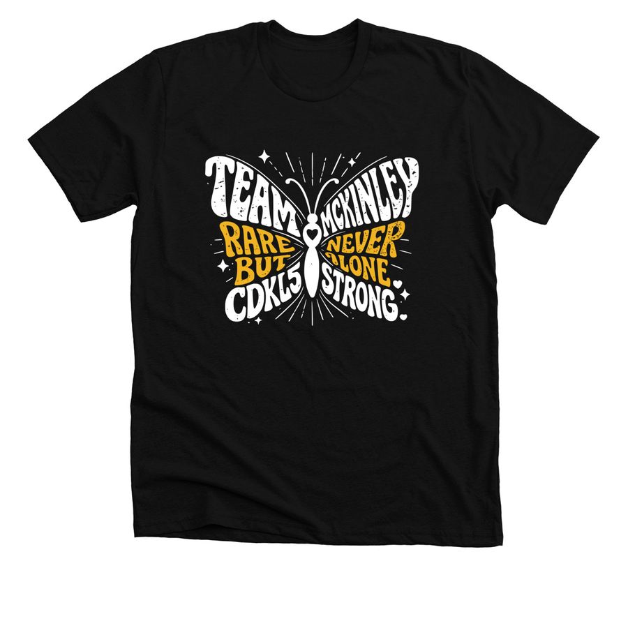 McKinley 2026 CDKL5, a Solid Black Blend Premium Unisex Tee