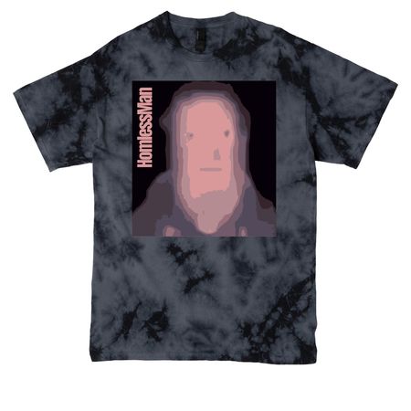 GONE-T, a Black Crystal Tie Dye Tee