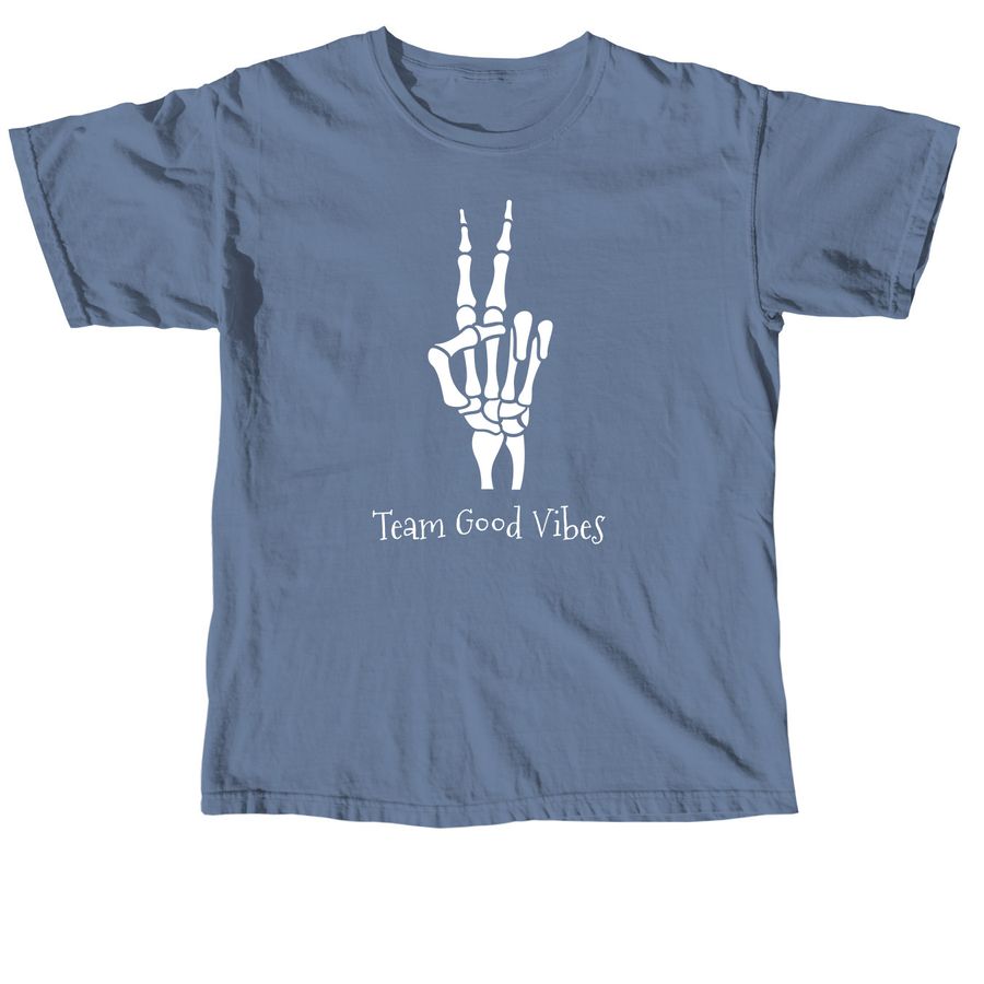 Team Good Vibes for IVF, a Blue Jean Comfort Colors Unisex Tee