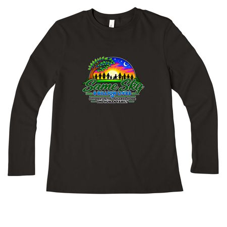 Same sky, 8 Billion share, a Black Women?s Premium Long Sleeve Tee