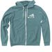 Support Avian Research & Conservation Efforts, a Heather Deep Teal Zip Up Hoodie