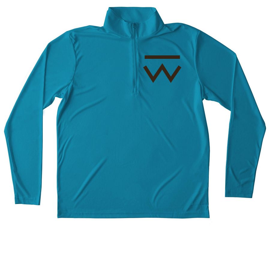 Ride the Wind&nbsp;, a Atomic Blue Unisex Performance Quarter Zip Pullover