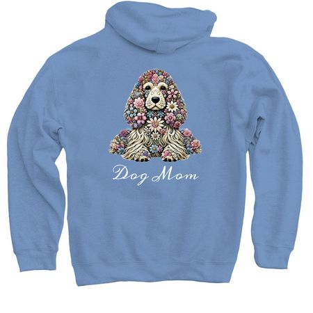 Dog Mom Hoodies, a Carolina Blue Pullover Hoodie