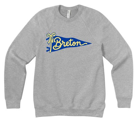 Fun Flag, a Athletic Heather Premium Raglan Crewneck Sweatshirt
