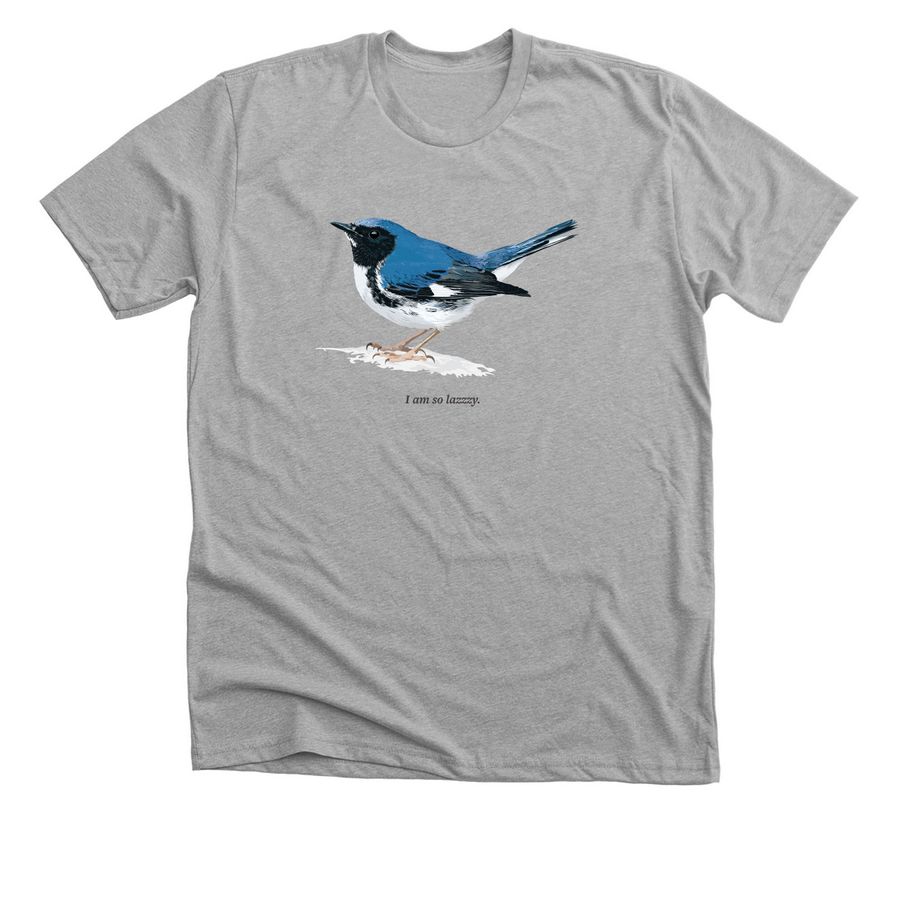 Black-throated Blue Warbler T-Shirt, a Athletic Heather Premium Unisex Tee