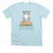 Check Meowt Shirts, a Heather Ice Blue Premium Unisex Tee