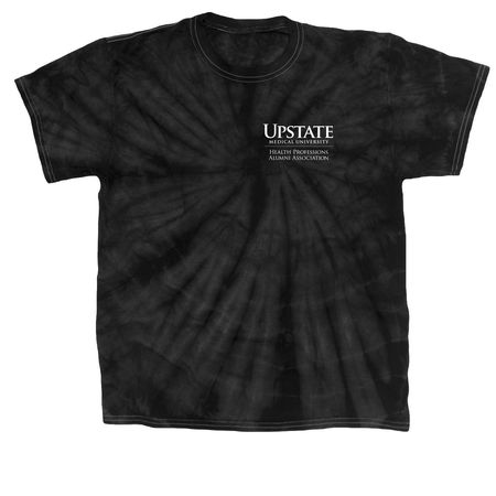 Retro CHP Alumni Gear, a Black Classic Tie Dye Tee