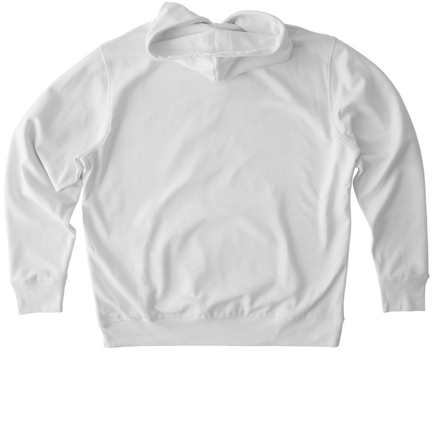 Flagship Design-Direct Action Edition, a White Stanley/Stella Unisex Cruiser 2.0 Pullover Hoodie (back-view)