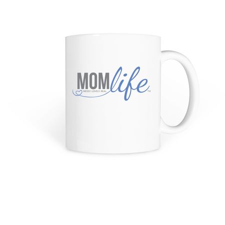 MomLife Mug, a White Coffee Mug (back-view)