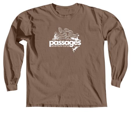 Nutrition Facts & Logo Design, a Espresso Comfort Colors Long Sleeve Tee