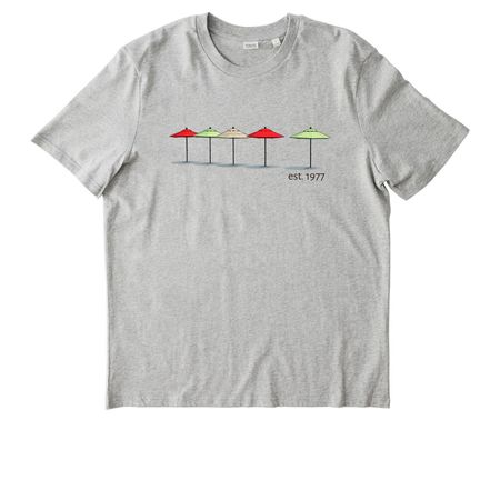 50th Reunion Shirt With Text on Back, a Cool Heather Grey Stanley/Stella Unisex Creator 2.0 Tee