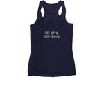 FEEL GOOD Get Up Keep Moving, a Navy Women's Racerback (back-view)