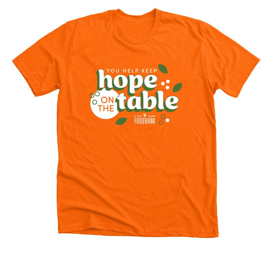 Hunger Action Month 2026, a Neon Orange Premium Unisex Tee