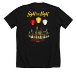 The James Warriors, a Solid Black Blend Premium Unisex Tee (back-view)