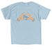 Swiftie Tee, a Light Blue Classic Unisex Tee (back-view)