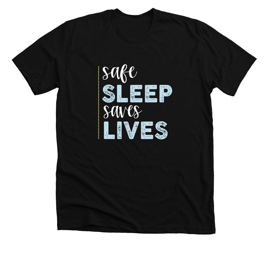 Montgomery County Safe Sleep, a Solid Black Blend Premium Unisex Tee