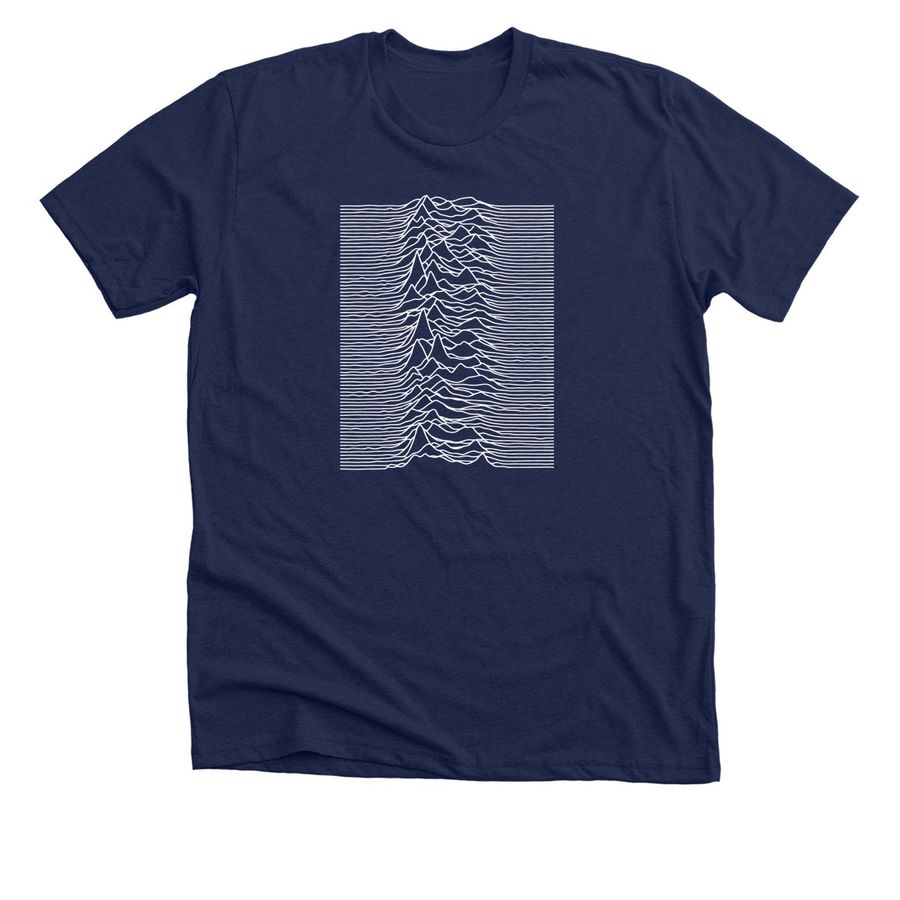 Hideo Kojima Wears Joy Division T-Shirt, a Solid Navy Blend Premium Unisex Tee
