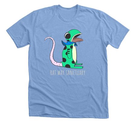 Frog Rat, a Heather Carolina Blue Premium Unisex Tee