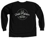Oldie Moldies, a Black Comfort Colors Long Sleeve Tee (back-view)