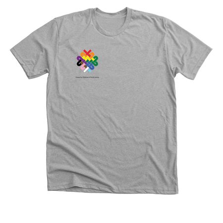 CCYJ Pride Shirt, a Athletic Heather Premium Unisex Tee