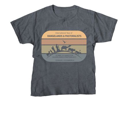 Rangelands & Pastoralists! Vintage print, a Dark Heather Youth Unisex Tee
