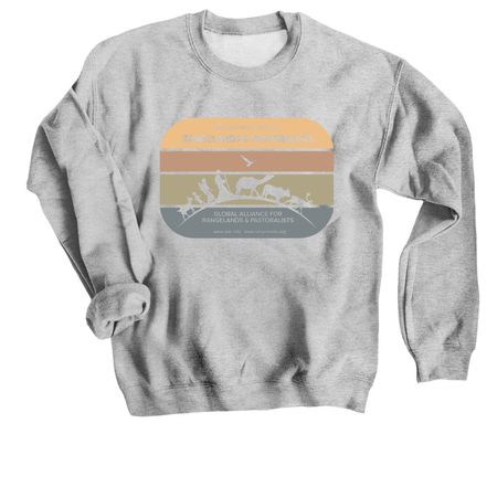 Rangelands & Pastoralists! Vintage print, a Sport Grey Crewneck Sweatshirt