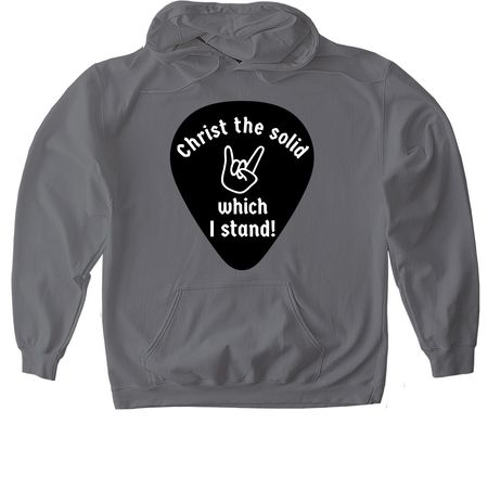 Rock On, a Charcoal Gildan Softstyle Pullover Hoodie