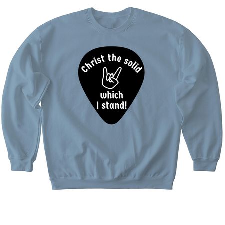 Rock On, a Stone Blue Softstyle Crewneck Sweatshirt