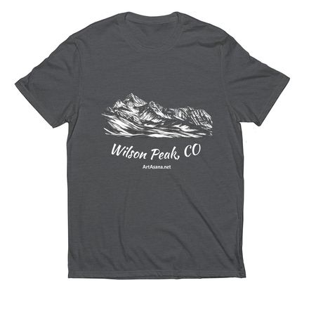 Wilson Peak, CO, a Terrain Grey Allmade Eco Triblend Unisex Tee