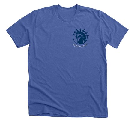 250 years of FREEDOM, a Solid True Royal Premium Unisex Tee