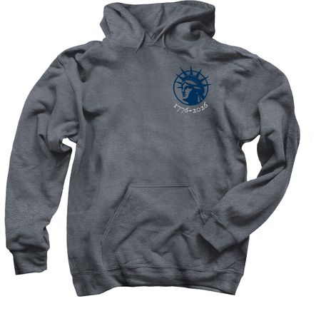 250 years of FREEDOM, a Dark Heather Pullover Hoodie