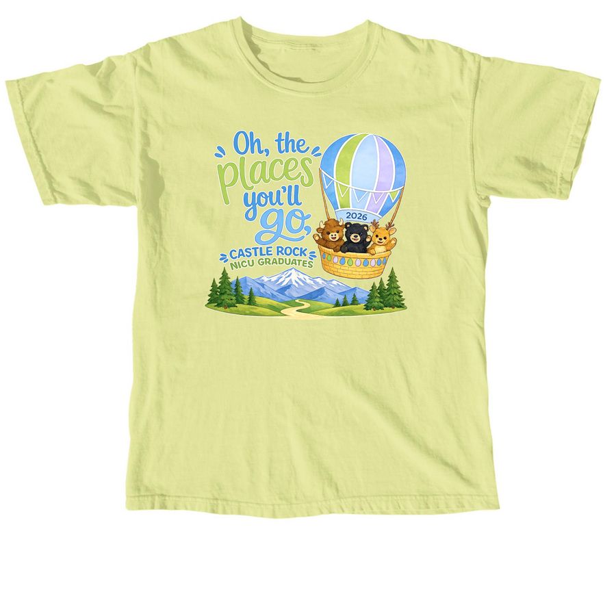 2026 NICU Reunion, a Neon Lemon Comfort Colors Unisex Tee