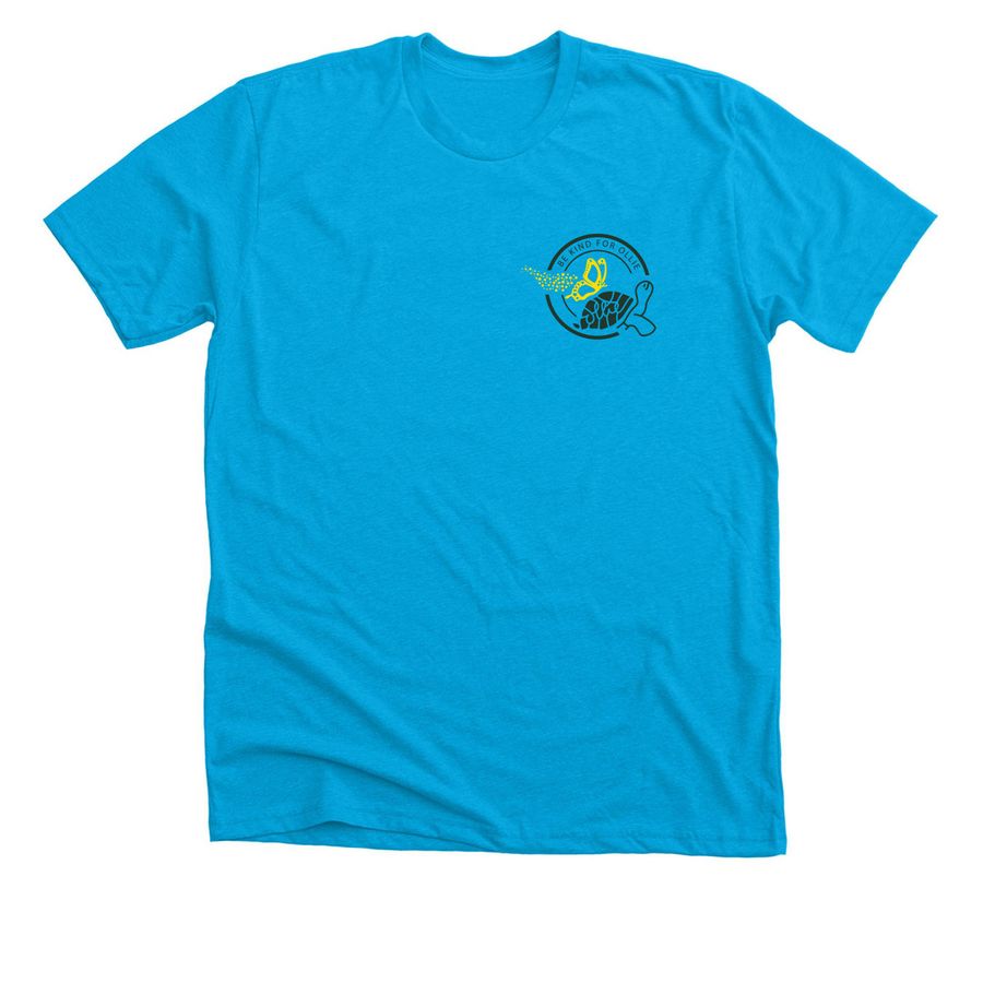 Be Kind for Ollie, a Neon Blue Premium Unisex Tee