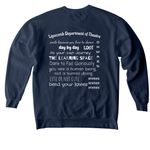 Lipscomb Theatre, a True Navy Comfort Colors Crewneck Sweatshirt (back-view)