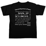 Lipscomb Theatre, a Black Comfort Colors Unisex Tee (back-view)