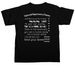 Lipscomb Theatre, a Black Comfort Colors Unisex Tee (back-view)