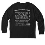 Lipscomb Theatre, a Black Stanley/Stella Unisex Creator 2.0 Long Sleeve Tee (back-view)