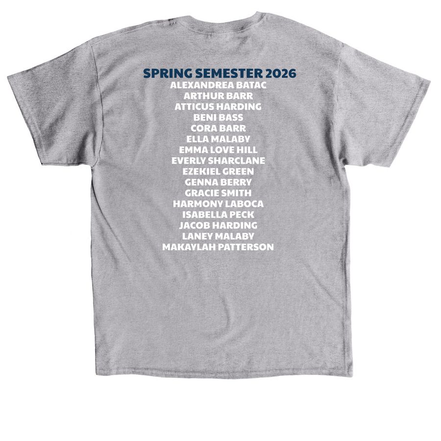 AYC Spring 2026 Tees & Sweatshirts, a Sport Grey Classic Unisex Tee (back-view)