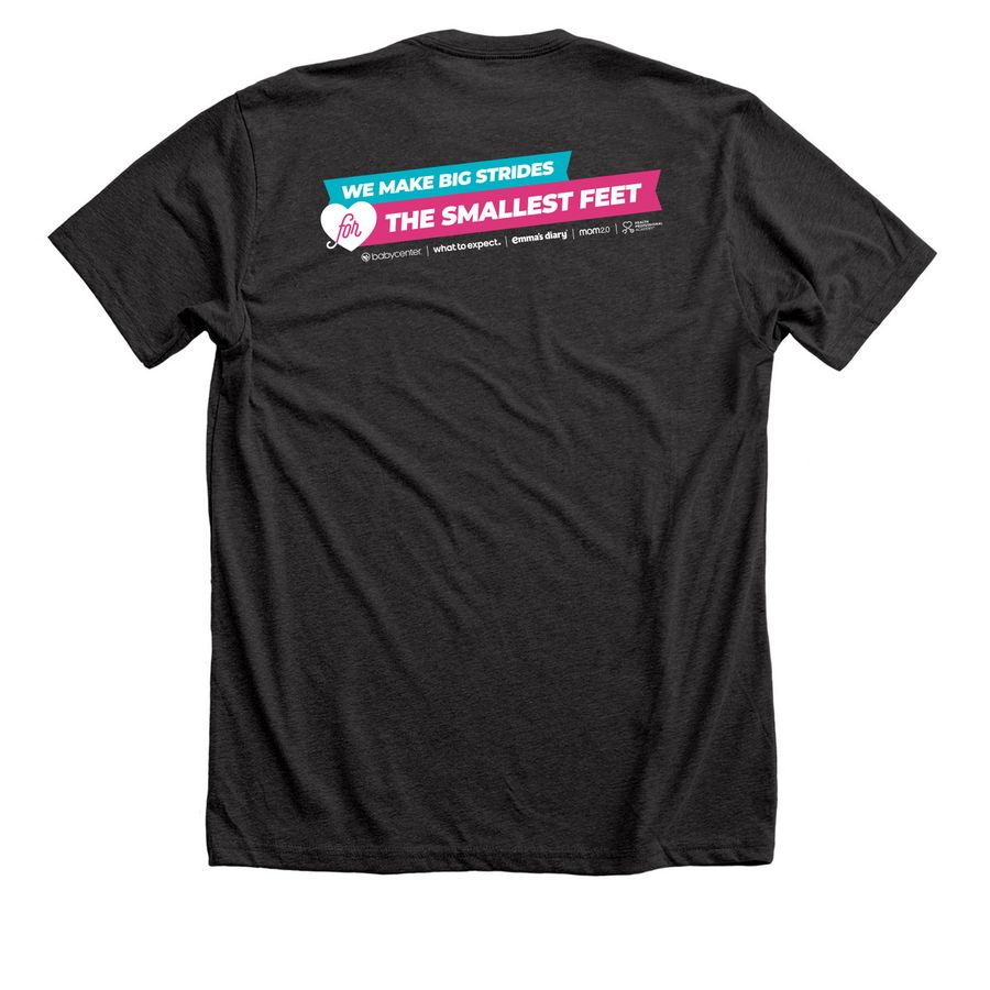 EHG 2025 Promise Walk, a Dark Grey Heather Premium Unisex Tee (back-view)