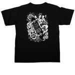 Equal Skill, Equal Risk, Equal Pay, a Black Comfort Colors Unisex Tee (back-view)
