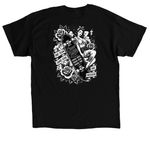 Equal Skill, Equal Risk, Equal Pay, a Black Classic Unisex Tee (back-view)
