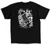 Equal Skill, Equal Risk, Equal Pay, a Black Classic Unisex Tee (back-view)