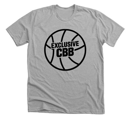 CBB>NBA Black Logo, a Athletic Heather Premium Unisex Tee
