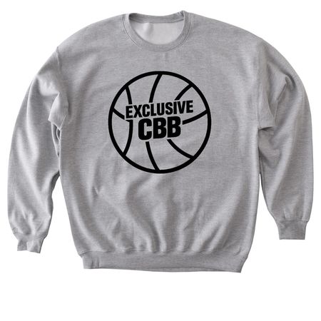 CBB>NBA Black Logo, a Sport Grey Softstyle Crewneck Sweatshirt