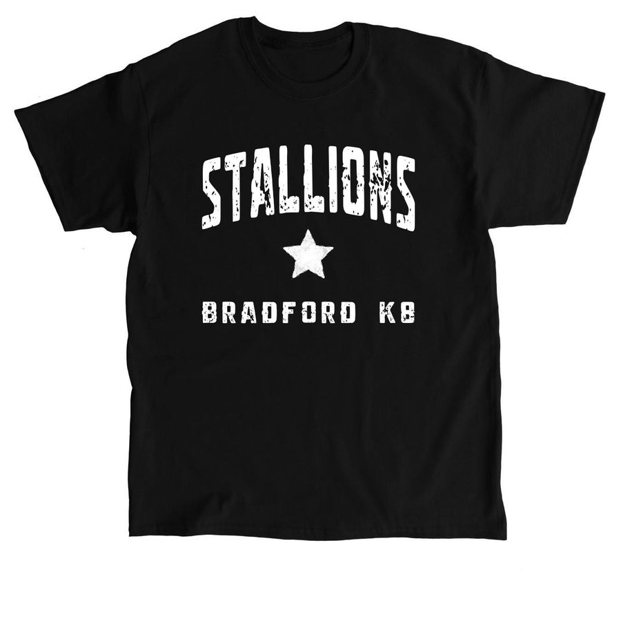 Stallions Bradford K8 Logo, a Black Classic Unisex Tee
