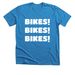 Bikes! Bikes! Bikes!, a Neon Blue Premium Unisex Tee