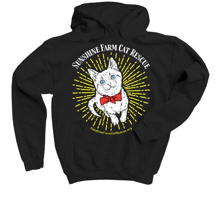 Sunshine Farm Cat Rescue, a Black Youth Pullover Hoodie